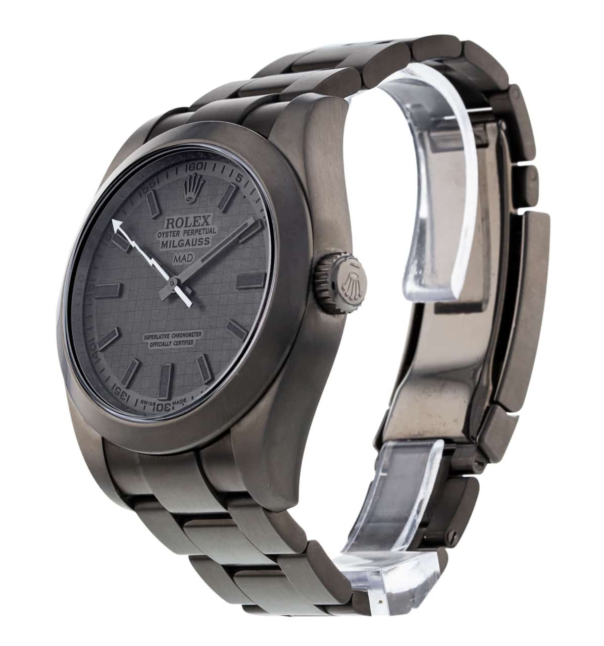 Pre Owned Rolex Milgauss 116400 MAD Watch Watchfinder Co